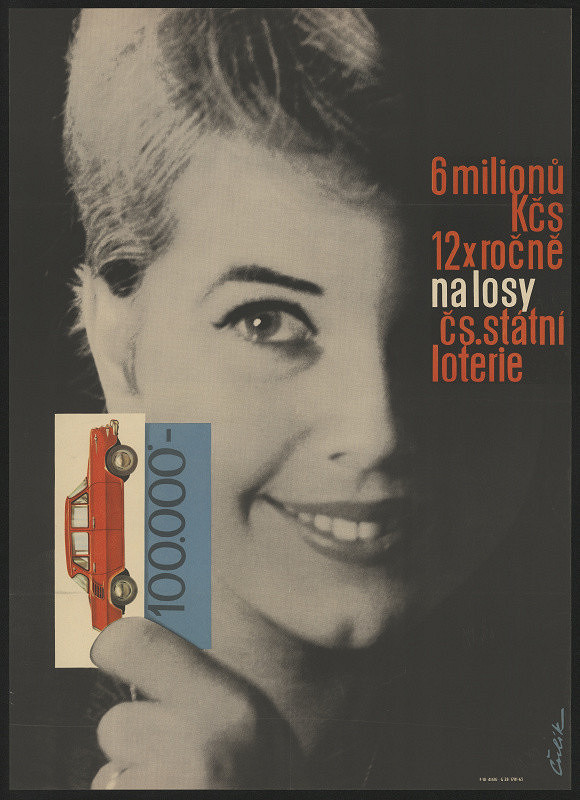 Čulík – 6 milionů Kčs 12 x ročně na losy Čs. státní loterie 