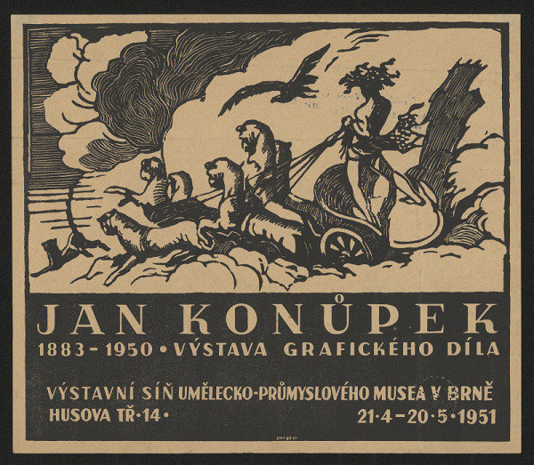 neznámý – Jan Konůpek,Výstava graf. díla 1883-1950 