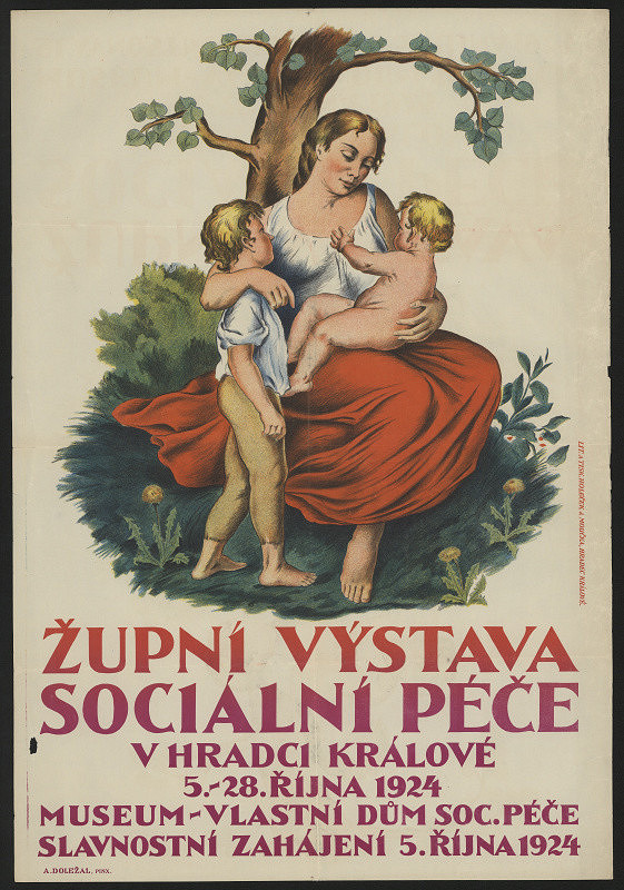 Adolf Doležal – Župní výstava sociální péče  v Hradci Králové 1924 