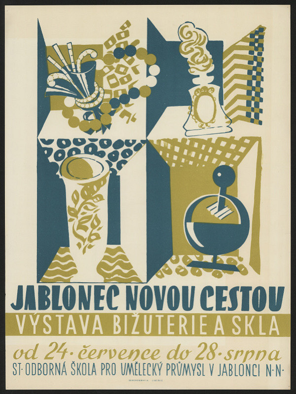 neznámý – Jablonec novou cestou. Výstava bižuterie a skla, SOŠ pro uměl. průmysl 