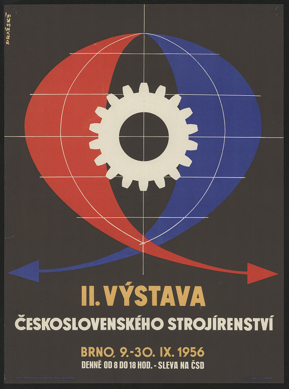 Adolf Pražský – II. výstava čsl strojírenství Brno 1956 