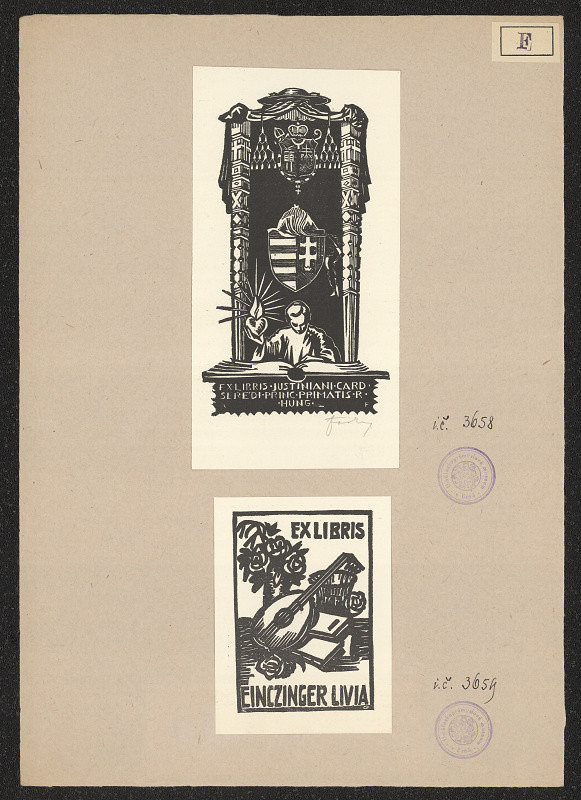 Dezso Farkas – Exlibris Jusiniani Seredi 