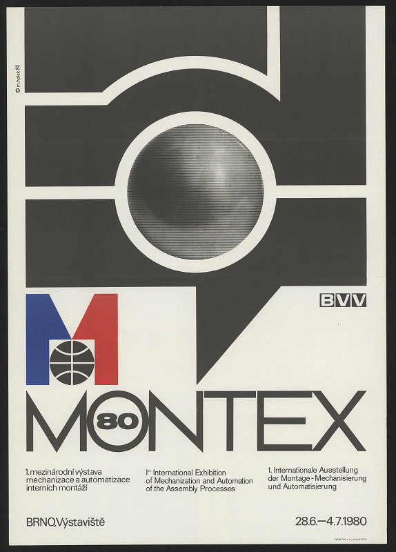 Miroslav Holek – MONTEX 80. 1. mezinárodní výstava mechanizace a automatizace intern. montáží Brno Výstaviště 