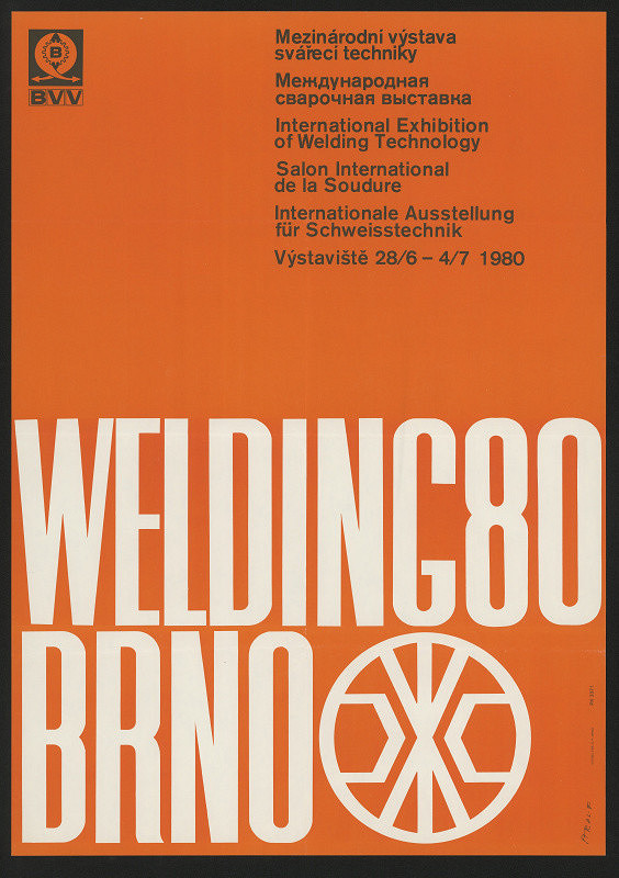Ivan Štrouf – WELDING 80 Brno. Mezinárodní výstava svářecí techniky. Výstaviště Brno 1980 