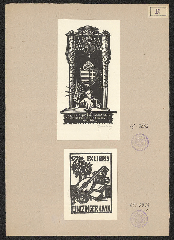 Dezso Farkas – Exlibris Einezinger Livia 