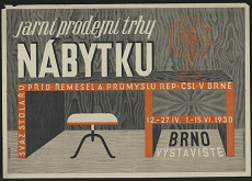 Emanuel Hrbek – Jarní prodejní trhy nábytku, Brno výstaviště 1930 