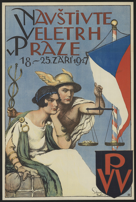 Robert Schlosser – Navštivte veletrh v Praze 1927, PVV 