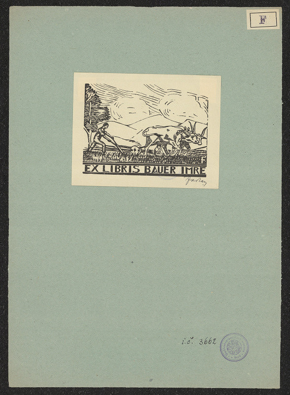 Dezso Farkas – Exlibris Bauer Imre 