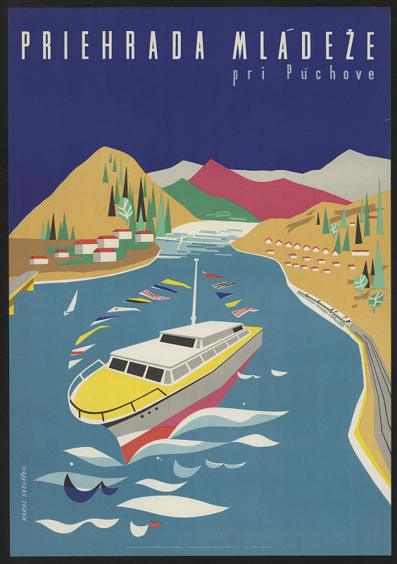 Karol Sedláček – Priehrada mládeže pri Púchove, Turista 1961 