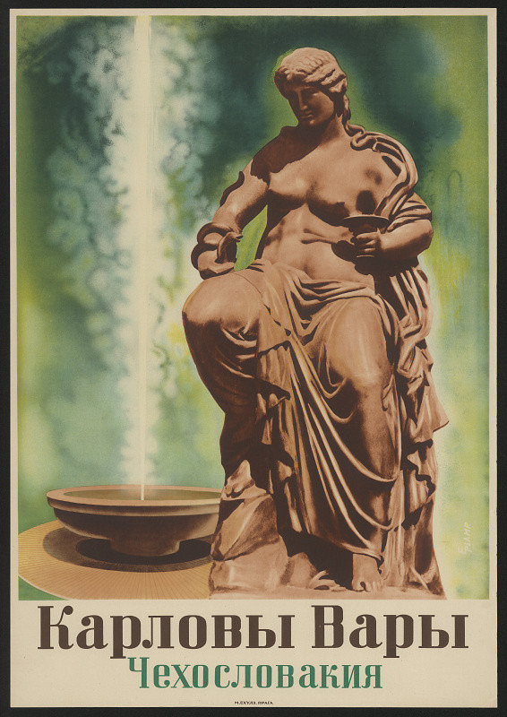 signatura nečitelná – Karlovy Vary Čechoslovakia (azb) 