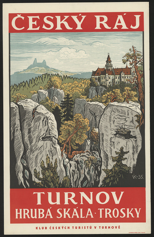 František Vik – Český ráj, Turnov, Hrubá skála, Trosky. Klub českých turistů 