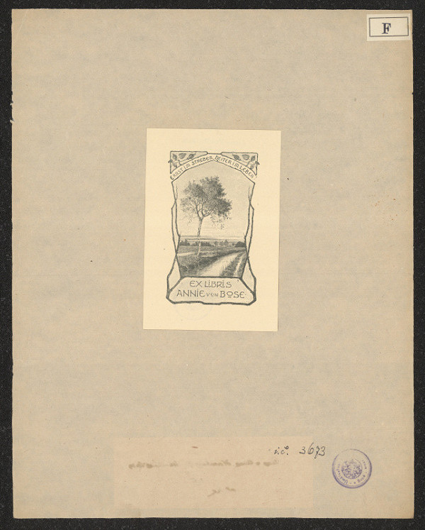 Anna Feldhusen – Exlibris Annie von Bose 