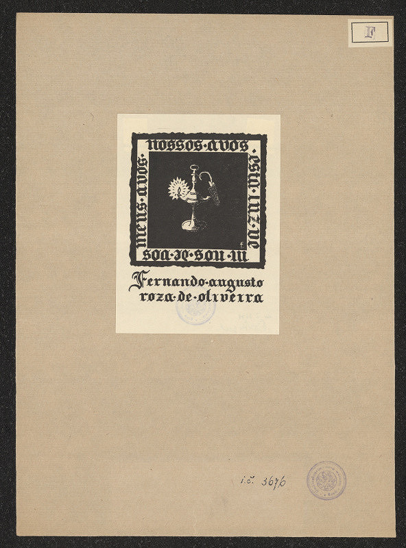 Fernando-Augusto Roza de Oliveira – Exlibris J. Coube Náncy 