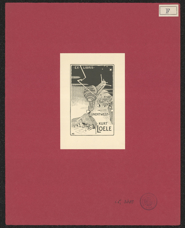 A. Fiedler – Exlibris Loeve Kurt 