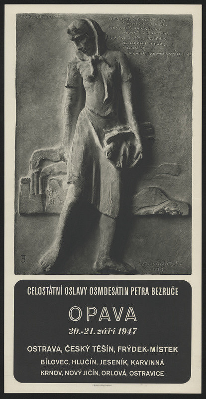 neznámý – Celostátní oslavy 80tin P. Bezruče Opava 20.-21.9,1947 