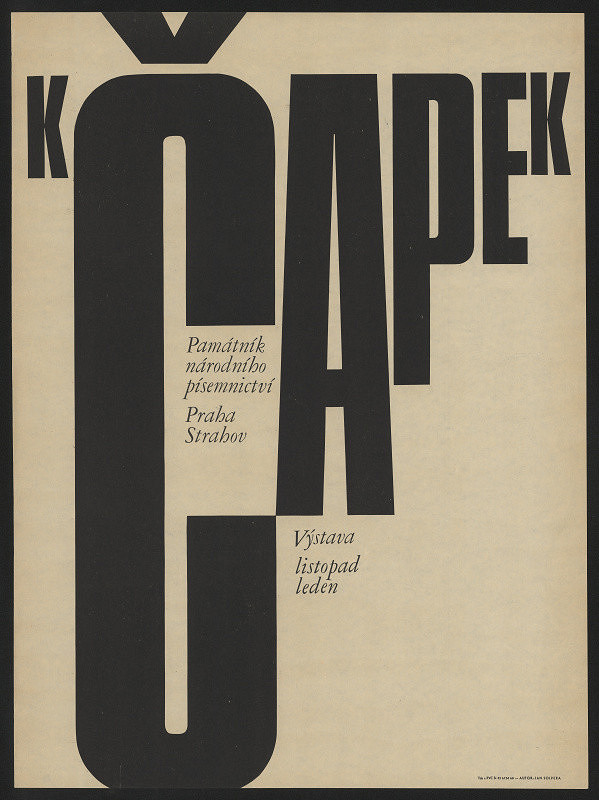 Jan Solpera – K.Čapek, Výstava list.-leden. Památník národ.písemnictví Praha-Strahov 