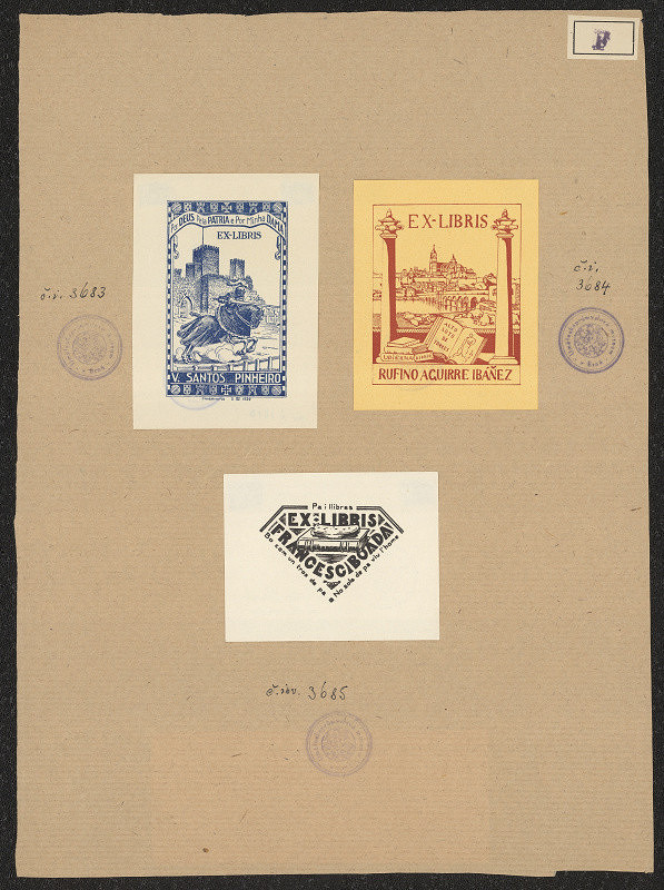 neznámý – Exlibris V. Santos Pinhero 