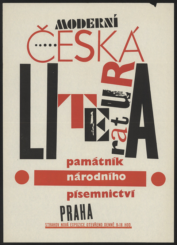 neznámý – Moderní česká literatura, PNP Praha Strahov, nová expozice 