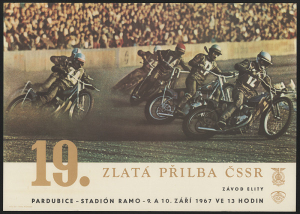 Michalec – 19. zlatá přilba ČSSR Pardubice 1967. Závod elity 
