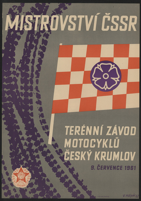 Hájek – Terénní závod motocyklů Český Krumlov 9.7.1961. Mistroství světa 