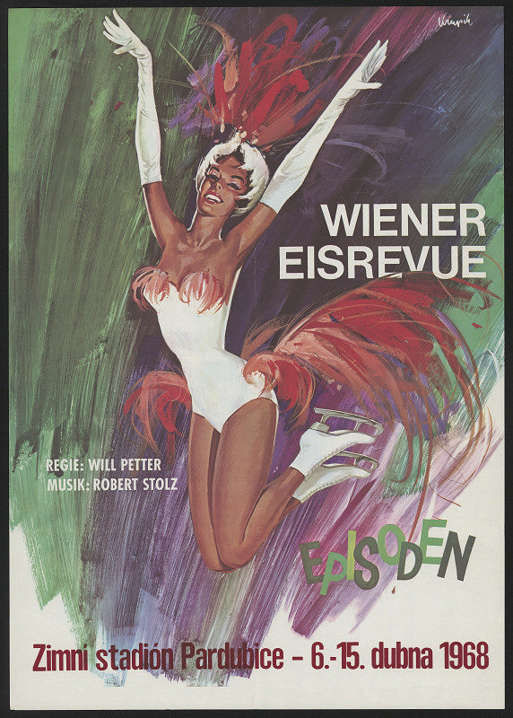 Krupik – Wiener Eisrevue. Zimní stadion Pardubice 1968 