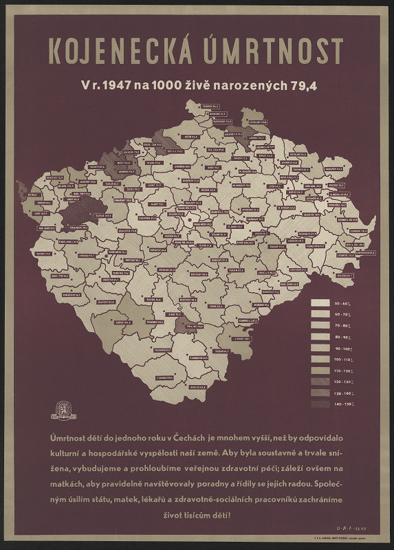 signatura U-R-F-žb 48 – Kojenecká úmrtnost, v r. 1947 ... 