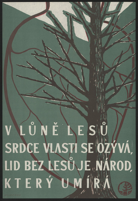 neznámý – Týden lesů 1946. V lůně lesů, srdce vlasti se ozývá ... Melantrich 