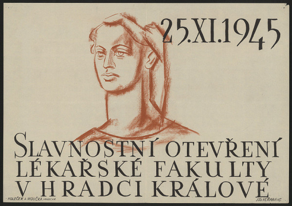 Josef Heřman – Slavnostní otevření Lékařské fakulty v Hradci Králové 25.11.1945 