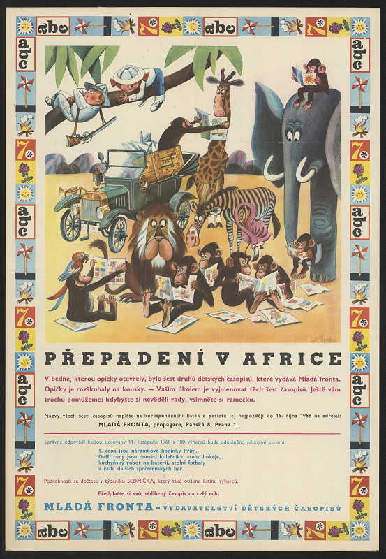 Karel Franta – Přepadení v Africe. Časopisecká soutěž Mladá fronta - vydavetelství dětských časopisů 
