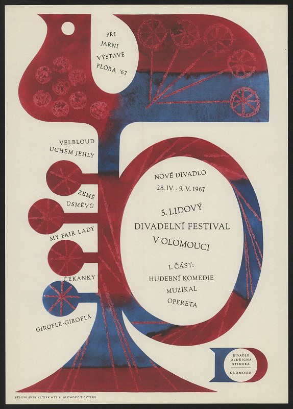 František Bělohlávek – 5. lidový divadelní festival v Olomouci, Divadlo Oldřich Ctibora 1967 