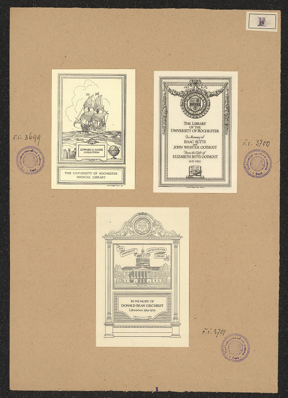 Wiliam Edgar Fisher – Exlibris The University of Rochester 