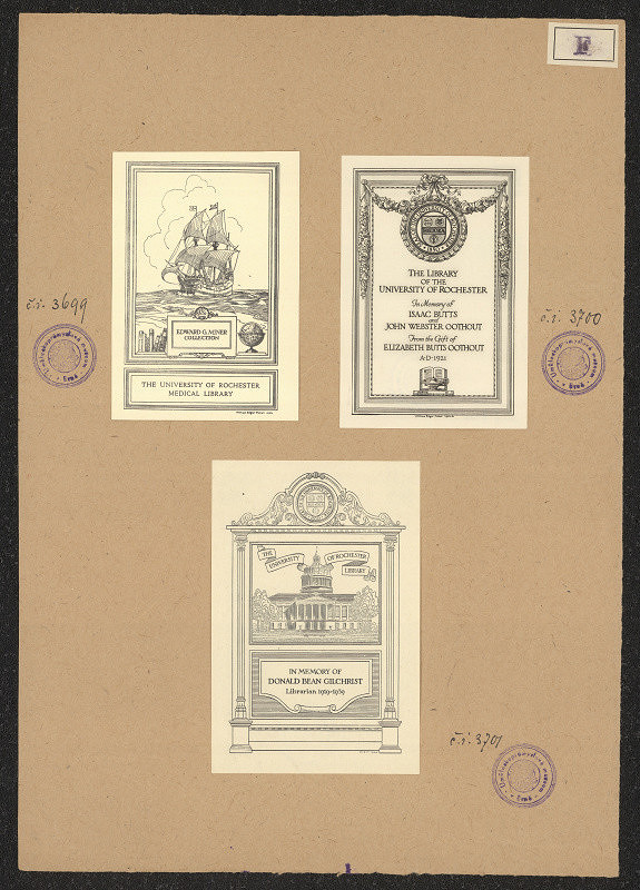 Wiliam Edgar Fisher – Exlibris The University of Rochester 