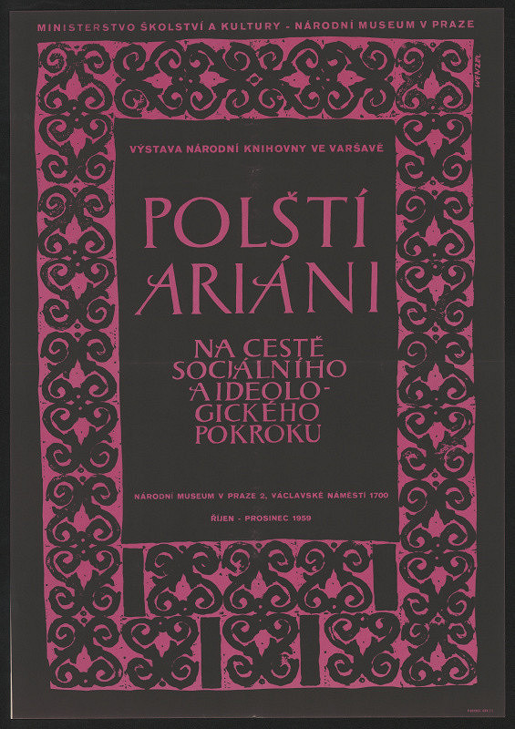 Wenzel – Polští Ariáni. Na cestě sociálního a ideologického pokroku. Nár. museum v Praze 