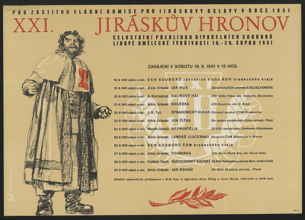 Jaroslav Zelenka – XXI. Jiráskův Hronov 1951 