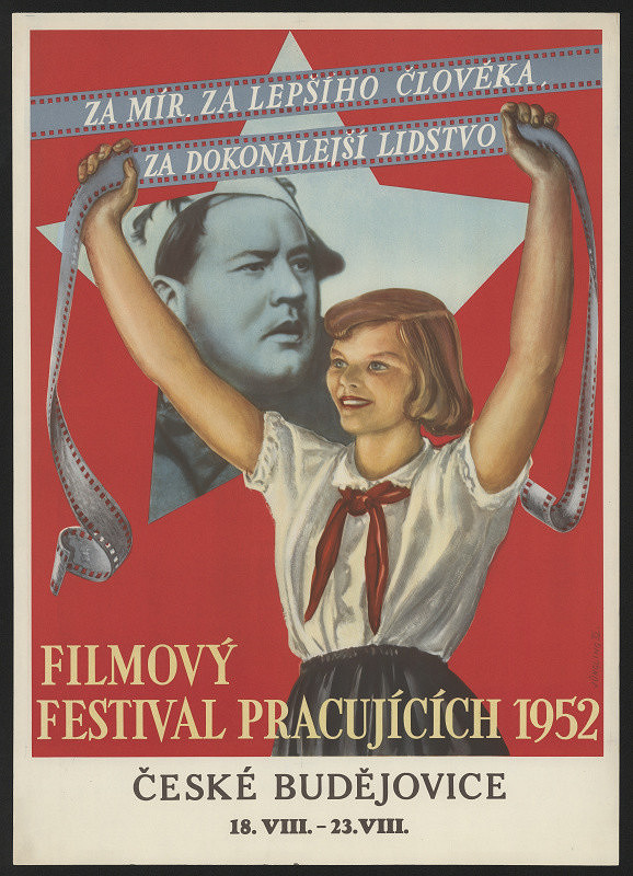 Břetislav Jüngling – FFP Filmový festiv. pracujících, Za mír, za lepšího člověka, České Budějovice 1952 