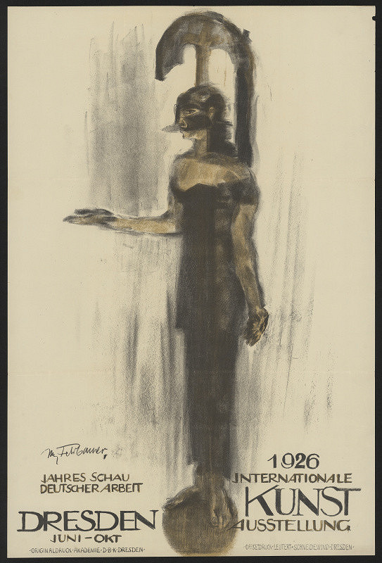 Max Feldbauer – Jahresschau Deutscher Arbeit 1926, Internationale kunst, Dresden 