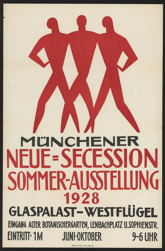 neznámý – Münchener Neue-Secession. Sommer Ausstellung 1928, Glaspalast-Wesflügel 