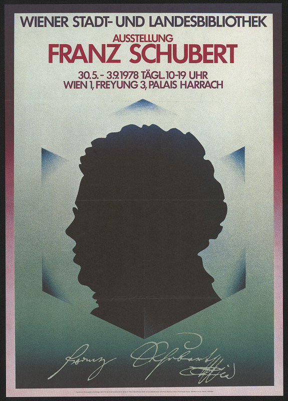 neznámý – Ausstellung Franz Schubert, Wiener Stadt und Landesbibliothek 1978 