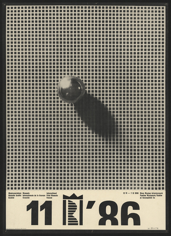 Wladyslaw Pluta – 11 Miedz. Biennale grafiky Kraków 1986 