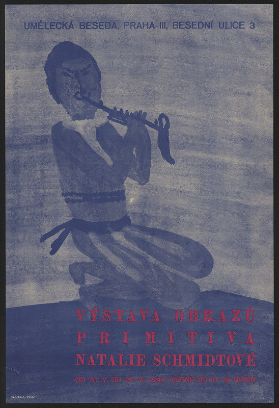neznámý – Primitiv, Natalie Schmidtové, Umělecká beseda Praha 1946 