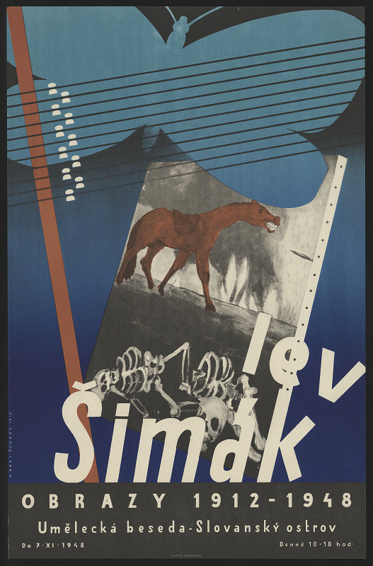 Karel Šourek – Lev Šimák, Obrazy 1912-1948, Umělecká beseda, Slovanský ostrov 