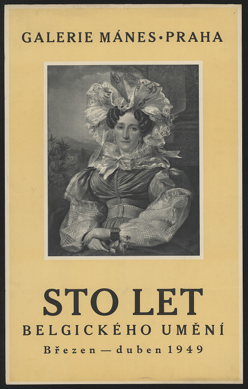 neznámý – Sto let belgického umění, břez.-duben 1949, Galerie Mánes Praha 