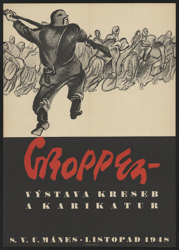 neznámý – Gropper, výstava kreseb a karikatur S.V.U. Mánes, listop. 1948 