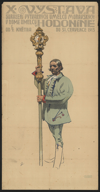 Joža Uprka – X. výstava sdružení výtvarných umělců moravských v Domě umělců Hodonín 1913 