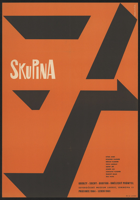 Vladimír Sobolevič – Skupina 7, Obrazy, sochy, grafika, umělecký průmysl. SČ muzeum Liberec, prosinec 1964-leden 1965 