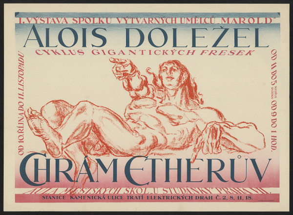 neznámý – Alois Doležel, Chrám Etherův, I. výstava spolku umělců Marold ... Praha 1945 