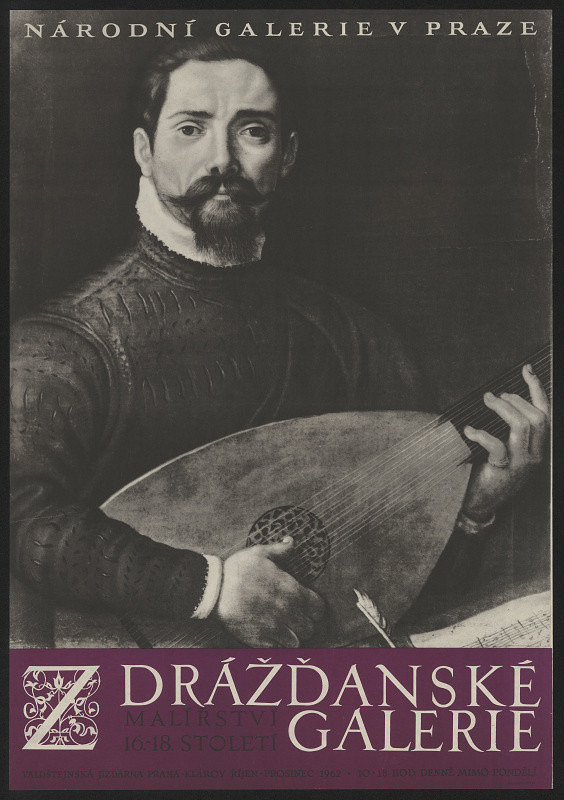 neznámý – Z drážďanské galerie, Malířství 16. a 18. stol., NG v Praze. Valdštejnská jízdarna 1962 
