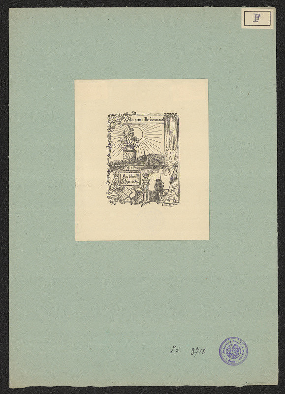 E. Franke – Ex libris F. Goerecke 