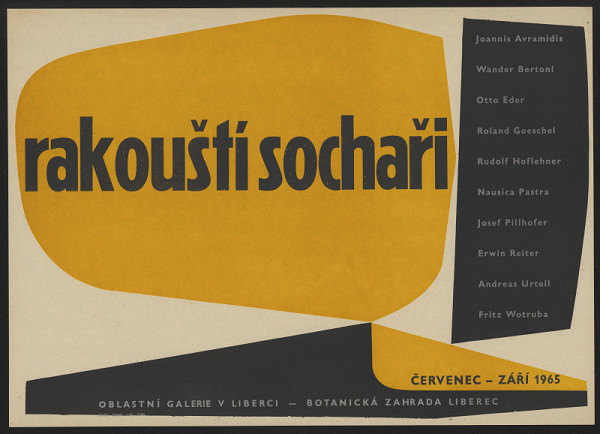 neznámý – Rakouští sochaři, Oblastní galerie v Liberci 1965 