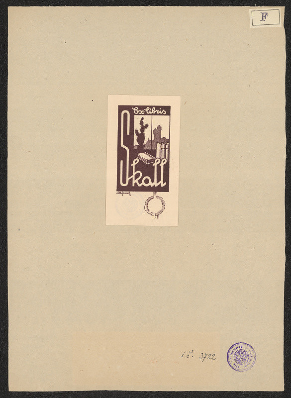 neurčený autor – Ex libris Skall 